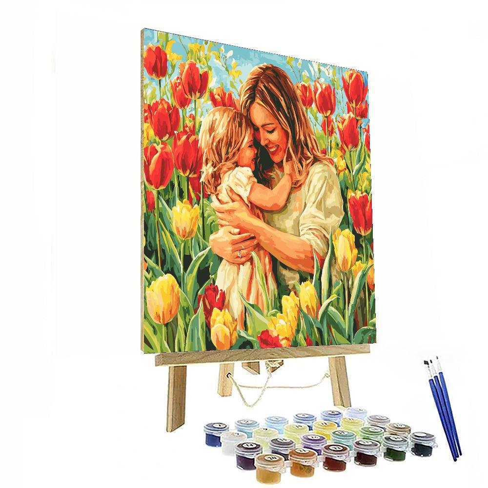 Tender Moments In Spring Paint By Numbers Kits