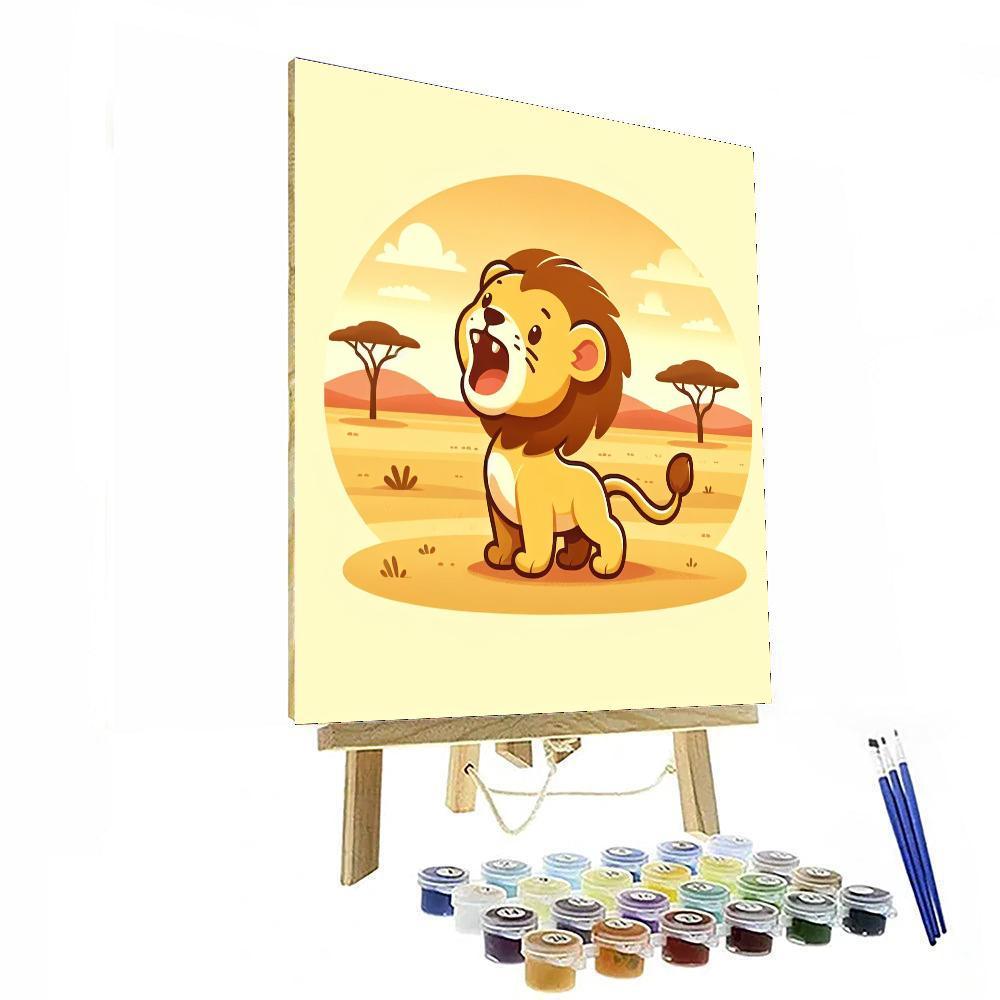 Little Lion's Roar Paint By Number