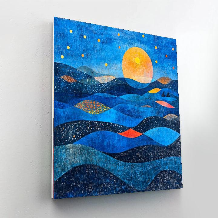 Paul Klee Inspired Twilight Patterns  Numbered Painting Kits