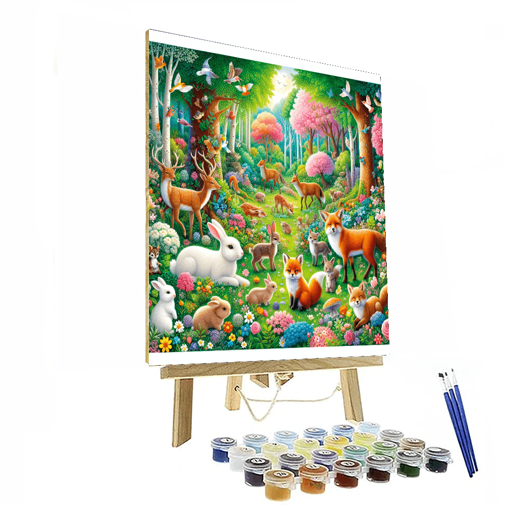 Whimsical Woodland Adventures Painting Number Kit