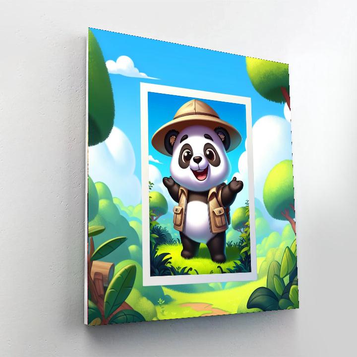 Daring Explorer Panda Painting Number Kit