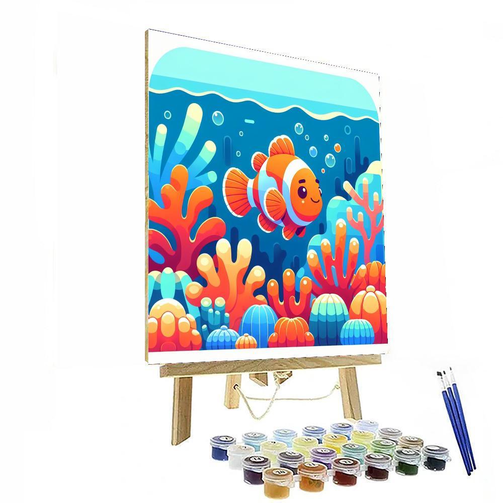 Colorful Clownfish Numbered Painting Kits