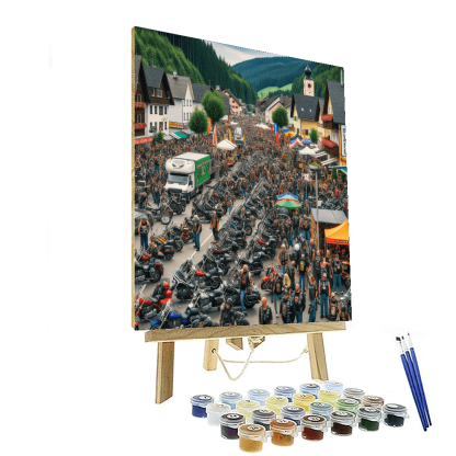 Harley-davidson Rally - Sturgis, South Dakota, Usa Paint By Numbers Art
