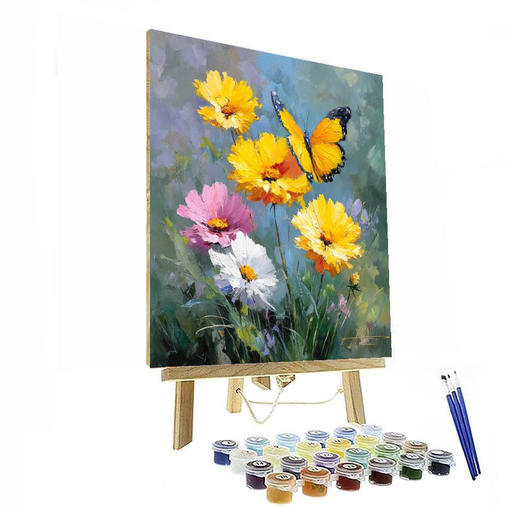 Harmony In The Butterfly Garden Painting Number Kit