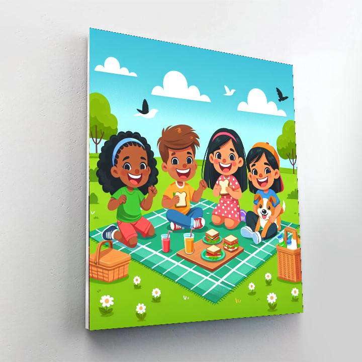 Sunshine Picnic Day Numbered Painting Kits