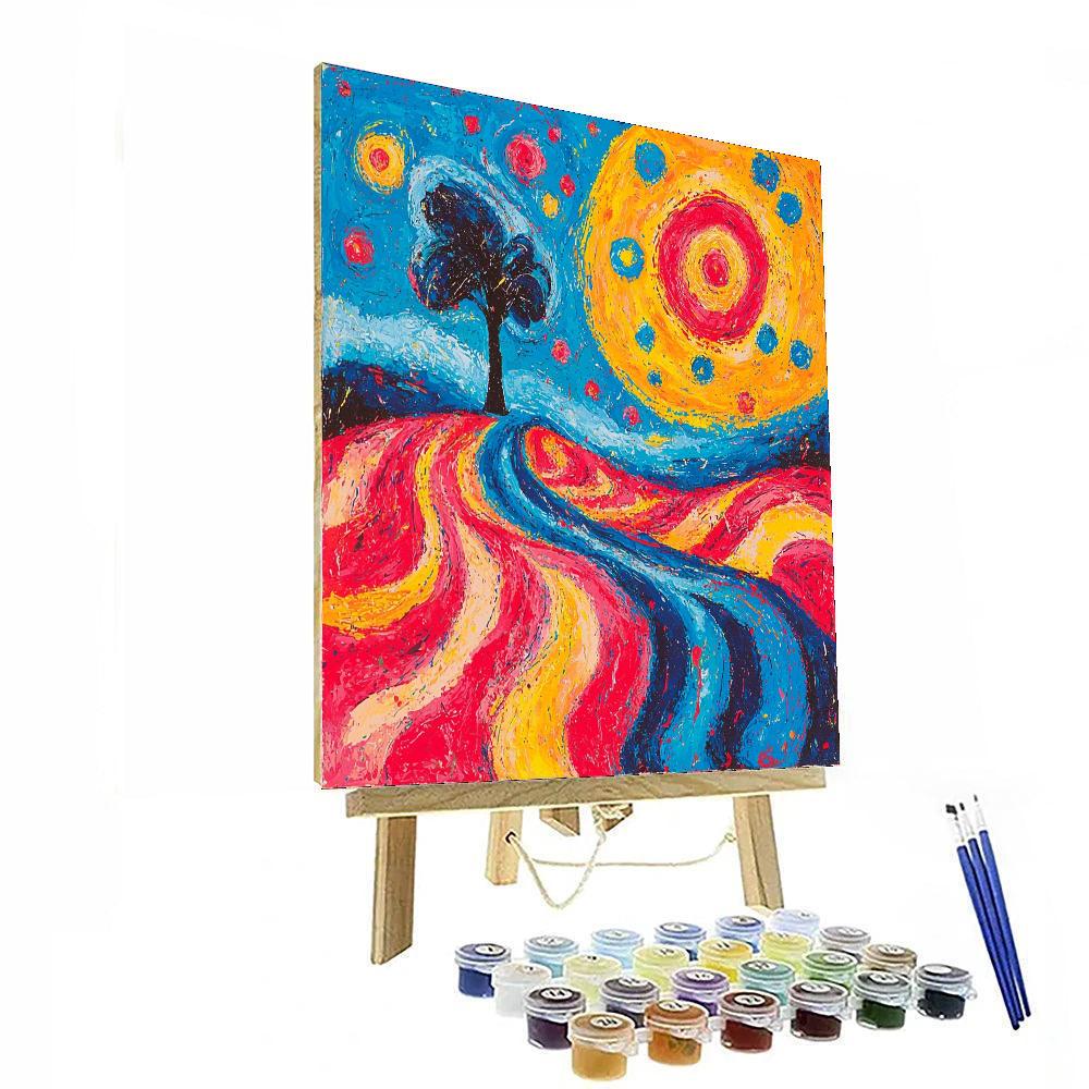 Joan Miró Inspired Whimsical Weather Patterns  Paint By Numbers