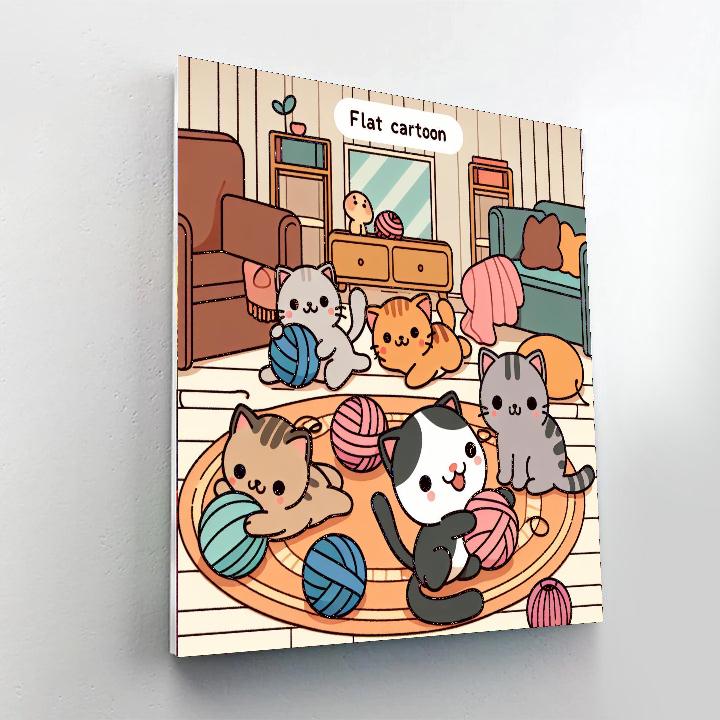 Mischievous Kitten Club Paint By Numbers