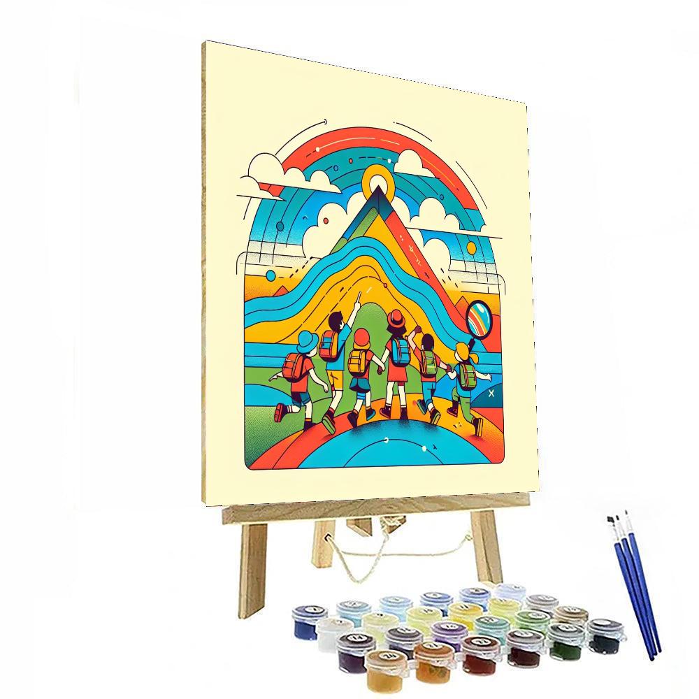 Mountain Adventure Expedition Number Painting