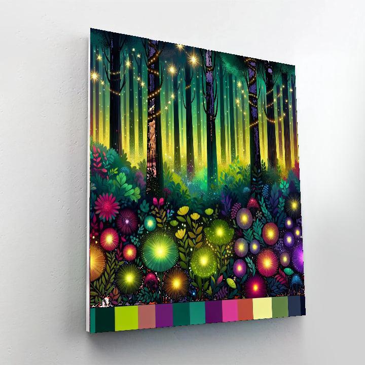 Mysterious Fairy Forest Paint By Numbers Art