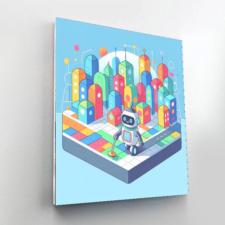 Robot City Adventures Numbered Painting Kits