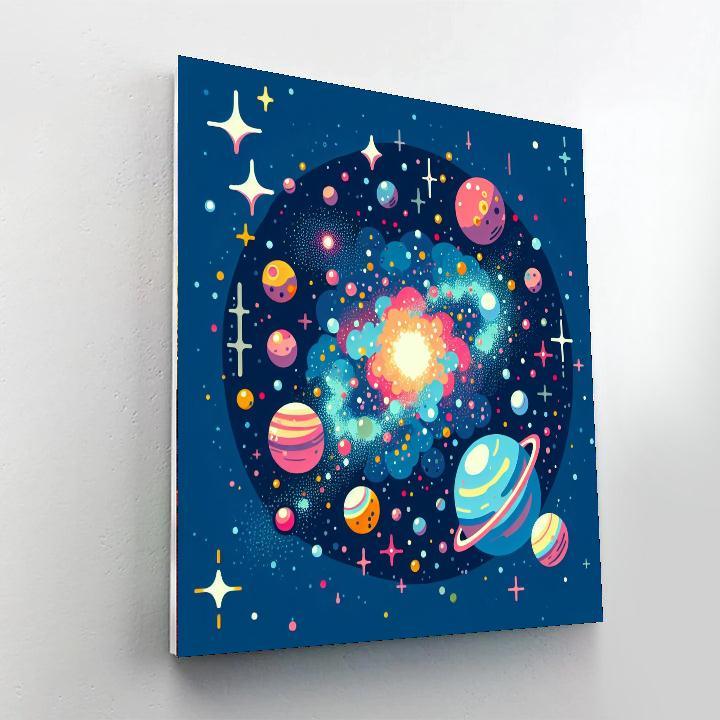 Galaxy Starry Nights DIY Paint By Numbers