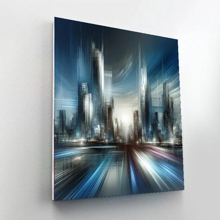 Industrial Urban Vista Paint By Number