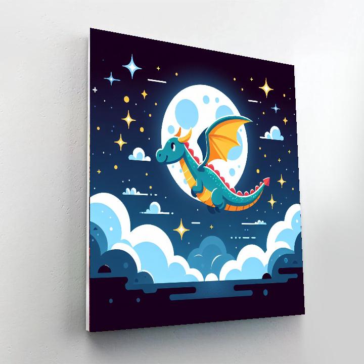 Moonlit Dragon Quest Paint By Numbers