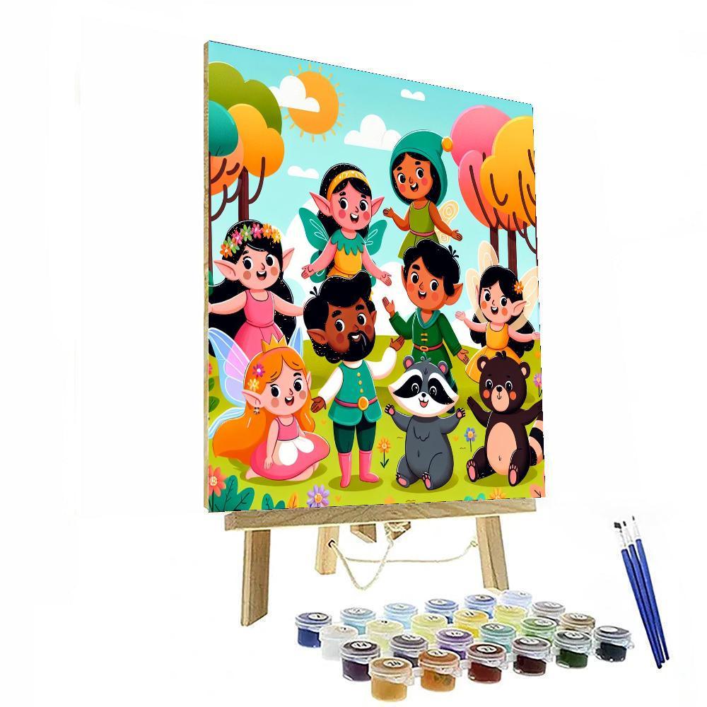 Fun Fairytale Forest Numbered Painting Kits