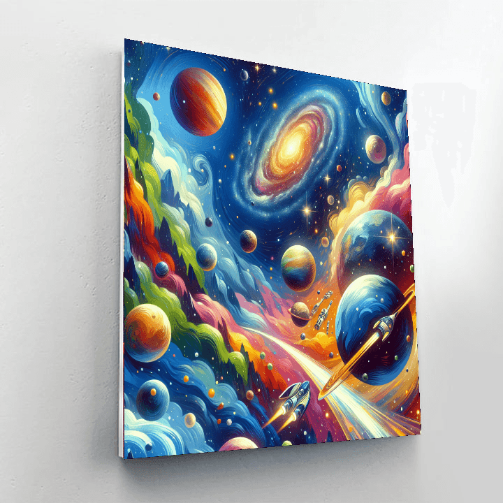 Celestial Galaxy Exploration Numbered Painting Kits