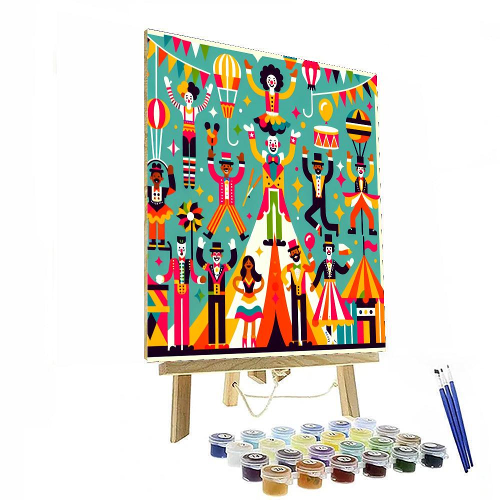 Circus Celebration Extravaganza Painting By Numbers Kit