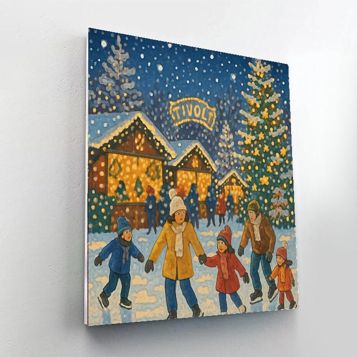 Tivoli Gardens Christmas Market - Denmark Paint By Numbers Kits