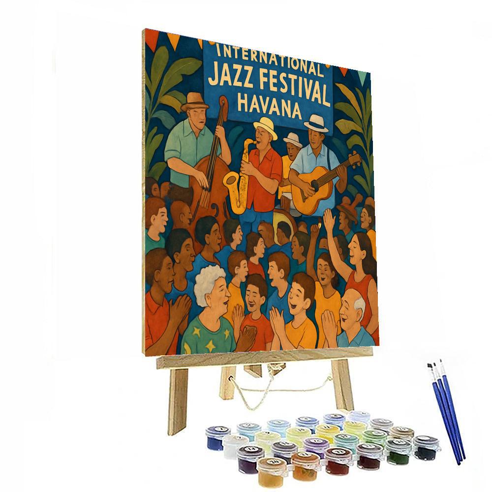 International Jazz Festival - Cuba Numbered Painting Kits
