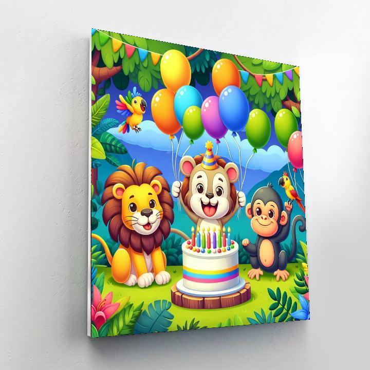Joyful Jungle Gathering Paint By Number