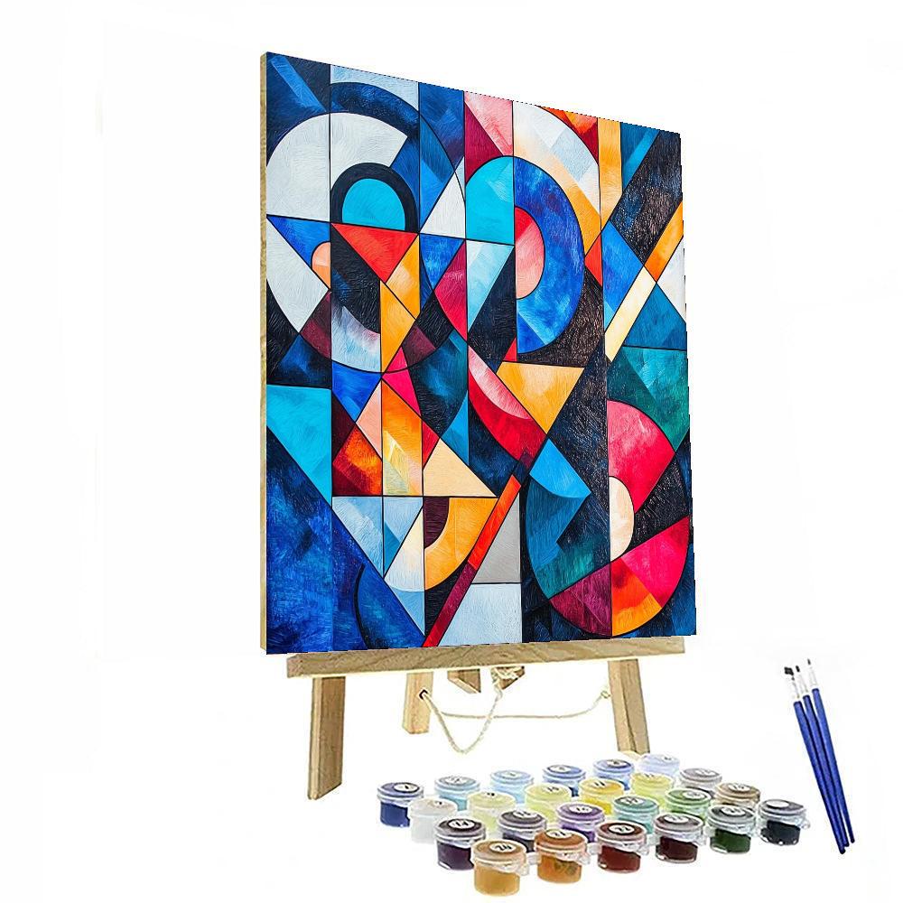 Kazimir Malevich Inspired Chromatic Illusion  Numbered Painting Kits