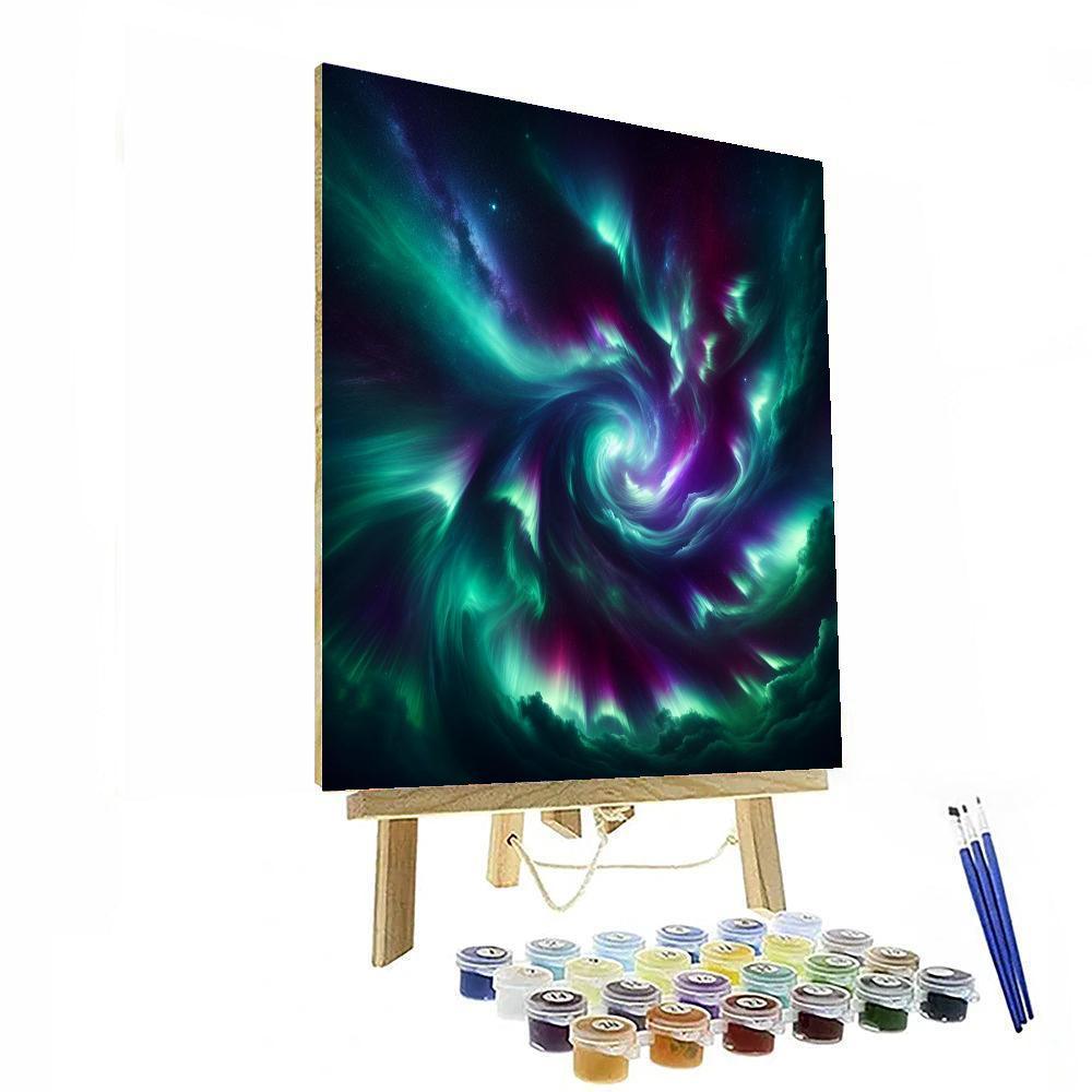 Nordic Aurora Bliss DIY Paint By Numbers