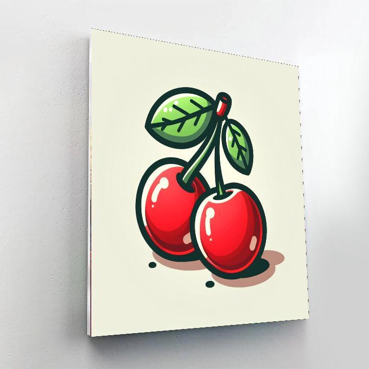 Cheery Cherries Paint By Numbers Art