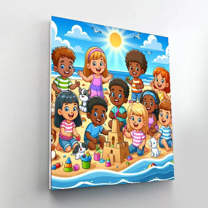 Bubbly Beach Day Paint By Color