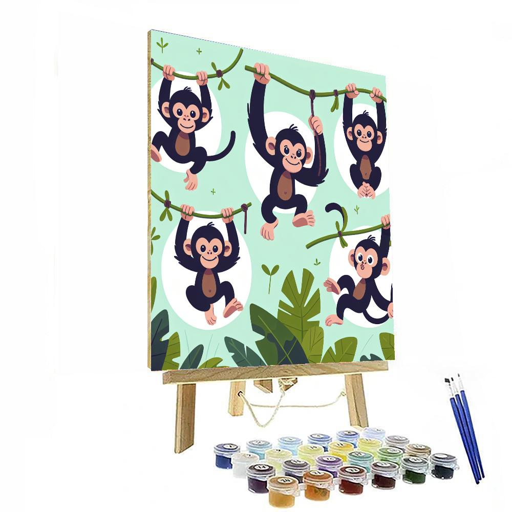 Charming Chimps Paint By Numbers Kits