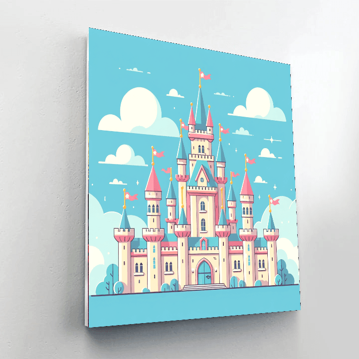 Fairy Tale Princess Castle Paint By Color