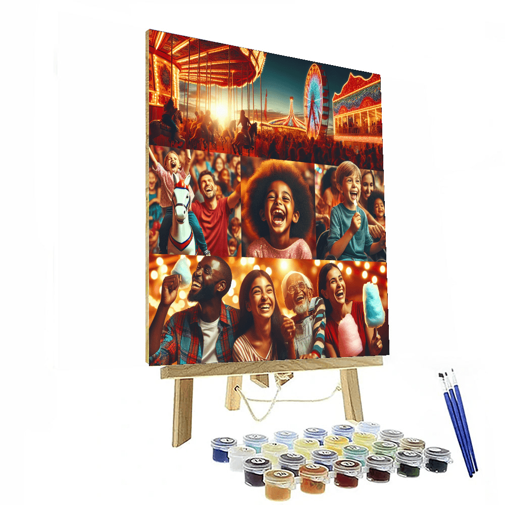 Lively Carnival Nights Painting Number Kit