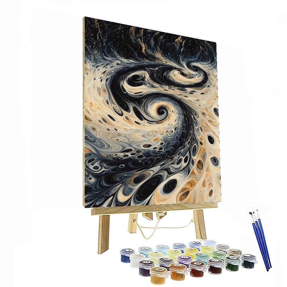 M.C. Escher Inspired Eternal Whirlpools  Paint By Number