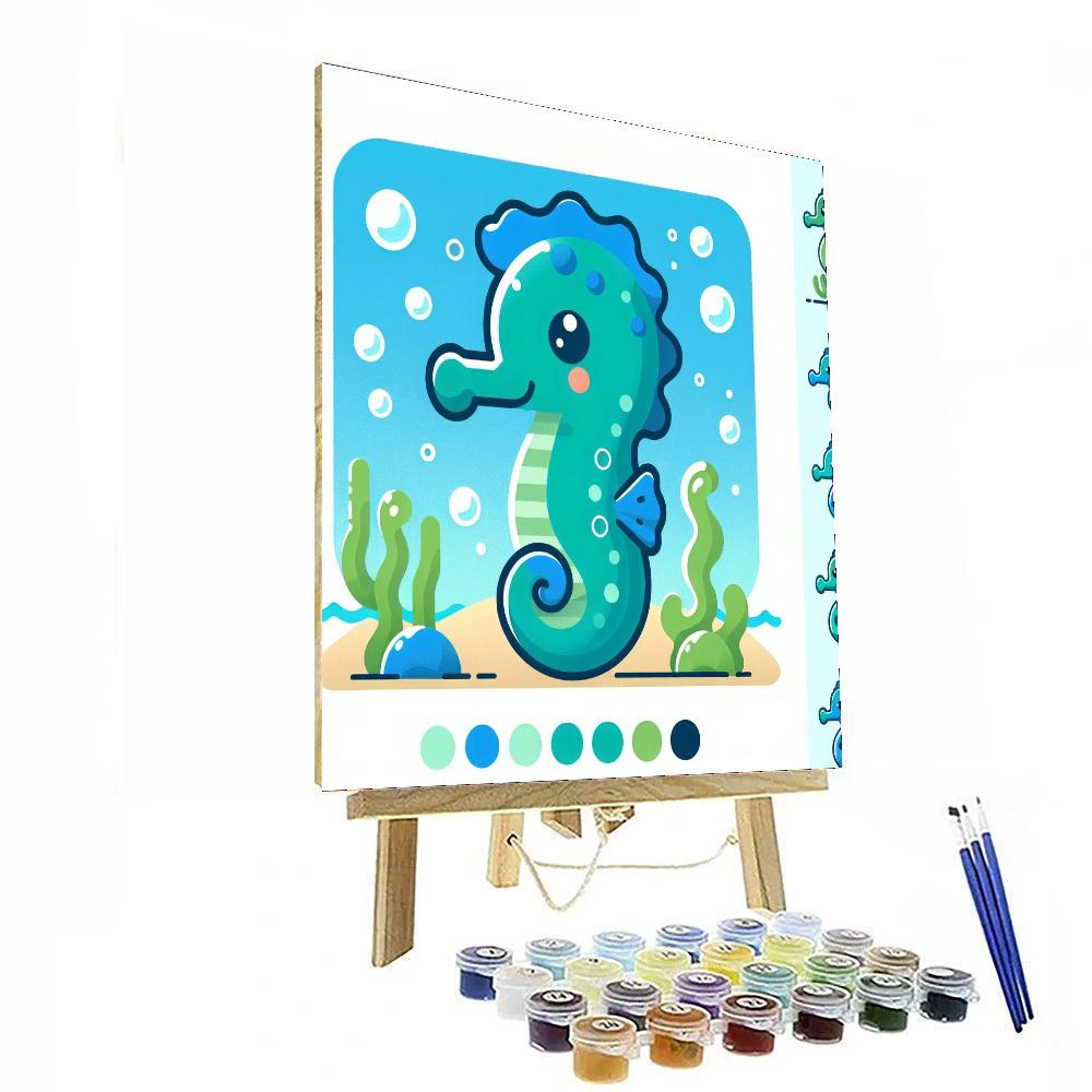 Sailing Seahorse Adventure Paint By Color