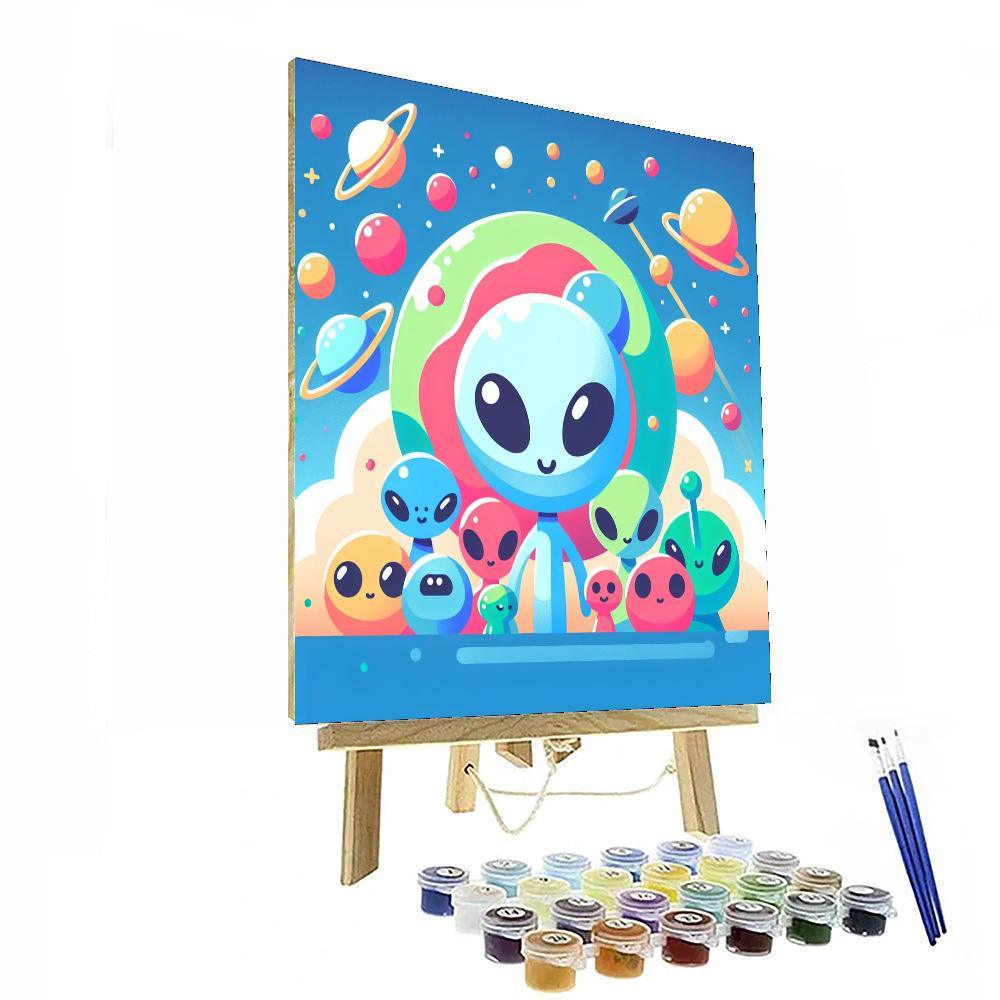 Adventurous Alien Encounter Paint By Number