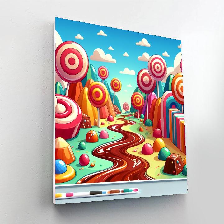 Candy Land Fantasy DIY Paint By Numbers