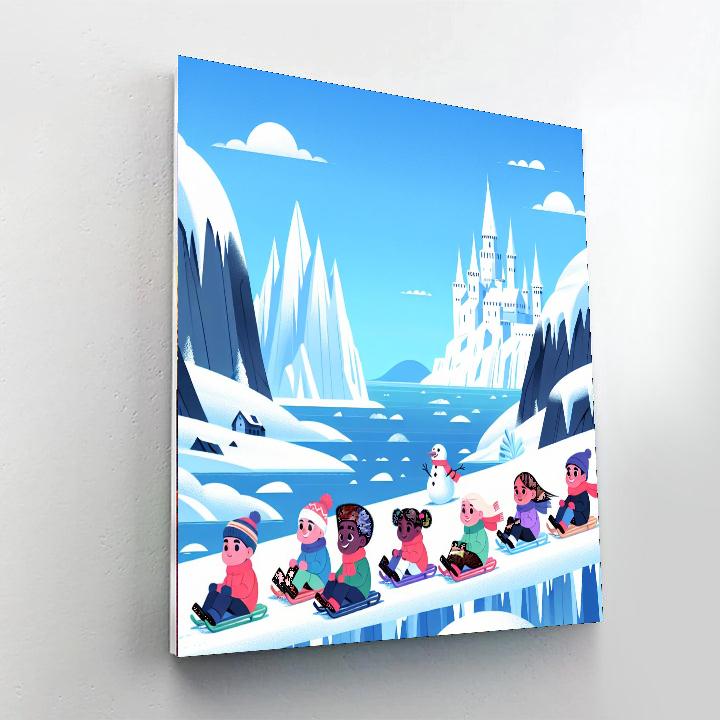 Frozen Fantasy Fjord Numbered Painting Kits