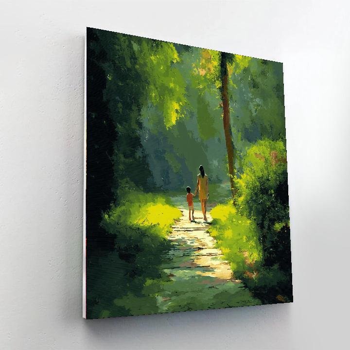 Holding Hands On A Journey Numbered Painting Kits