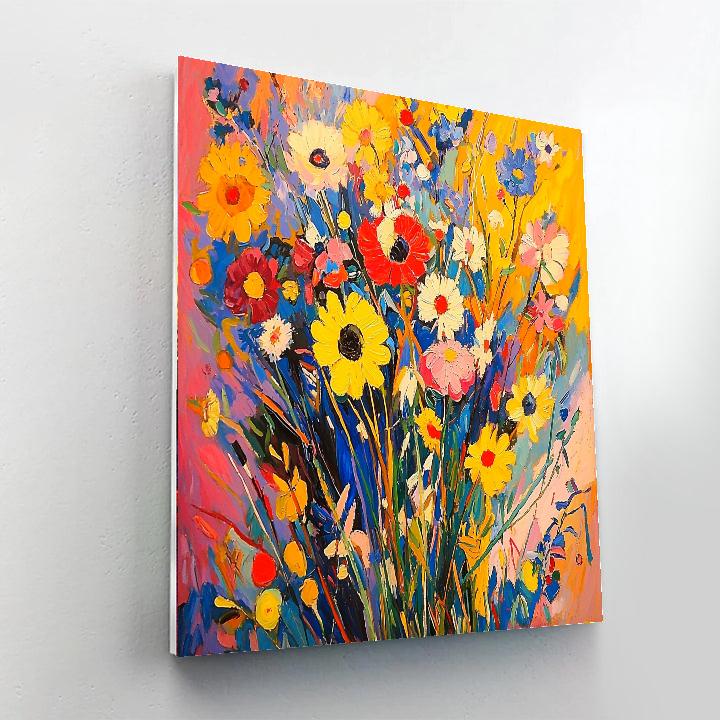 Wassily Kandinsky Inspired Prismatic Bloom  Paint By Number