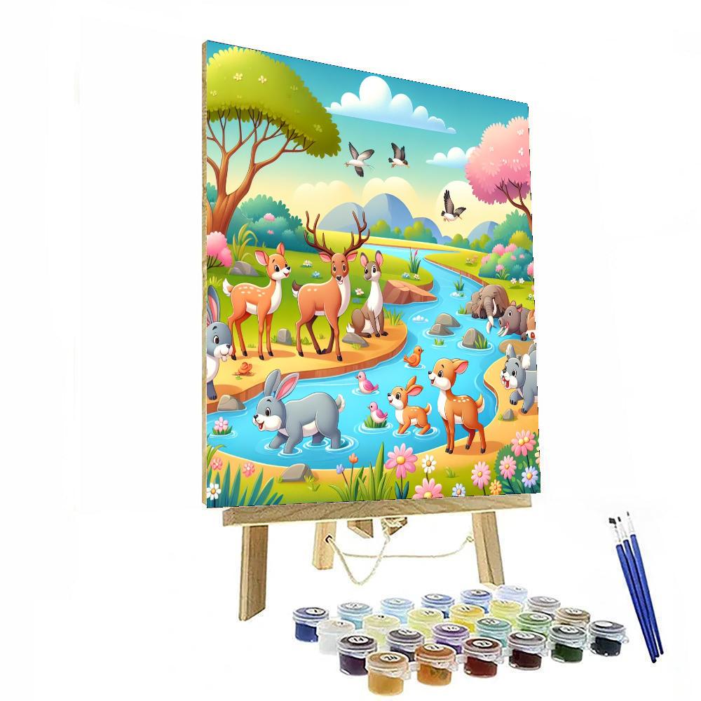 Springtime Stream Safari Numbered Painting Kits