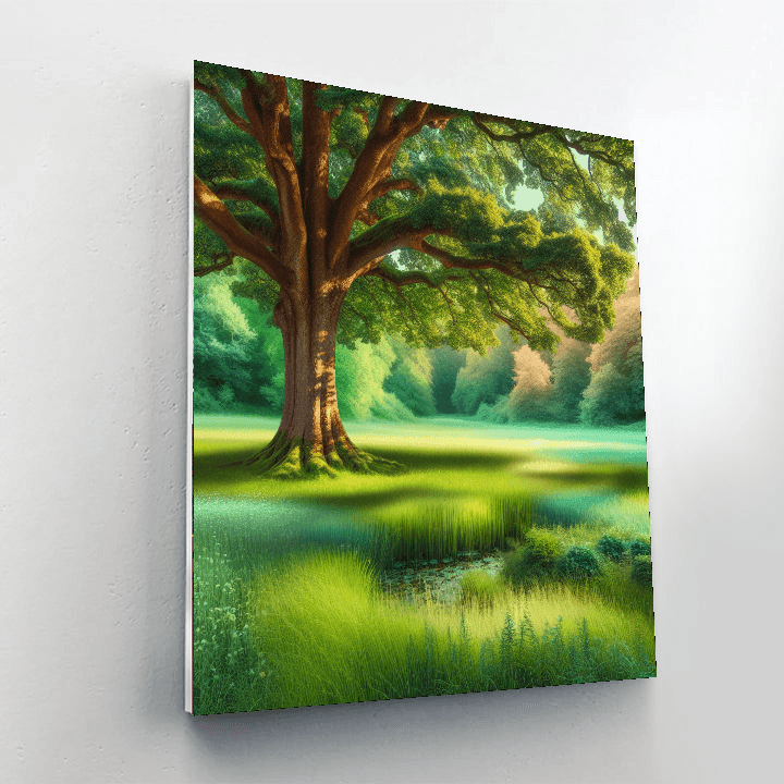 Majestic Tree Haven Painting Number Kit