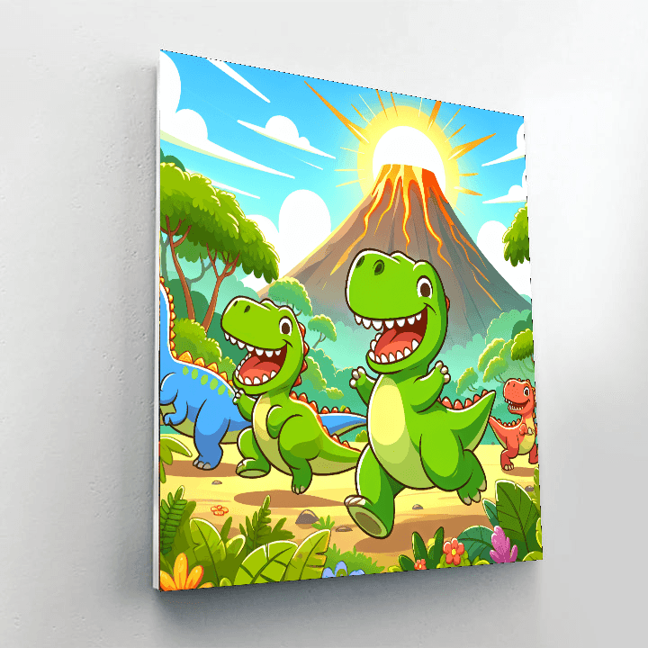 Exciting Dino Expedition Painting Number Kit