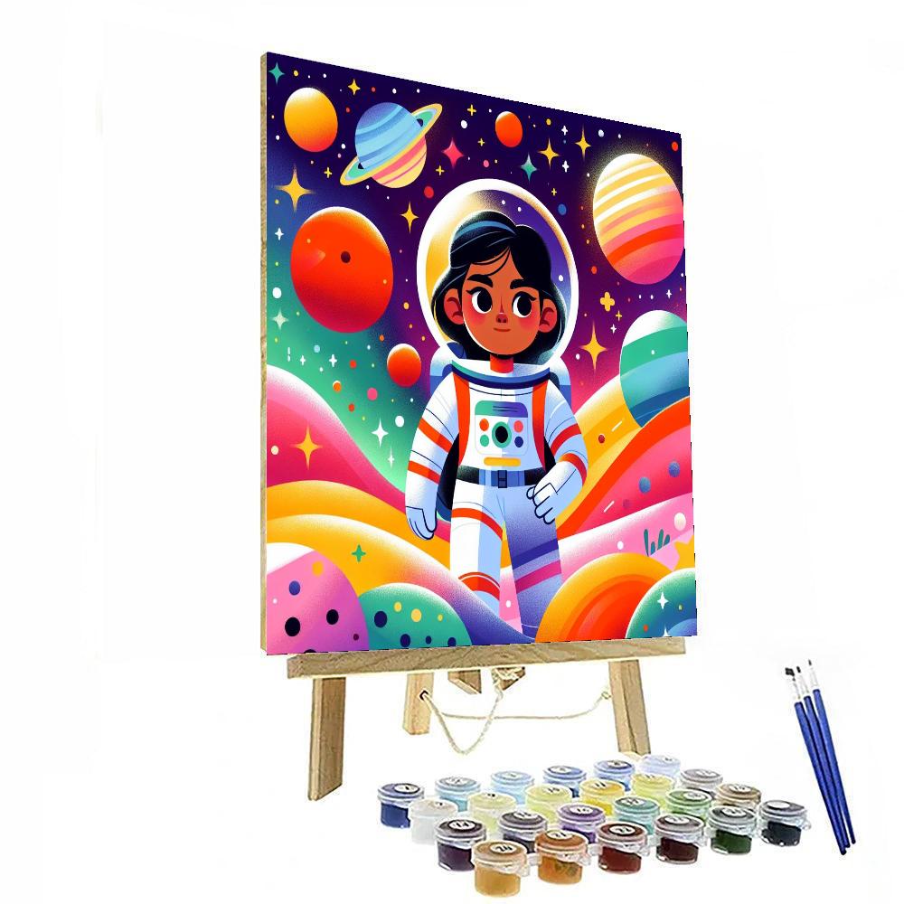 Galaxy Explorer's Dream DIY Paint By Numbers