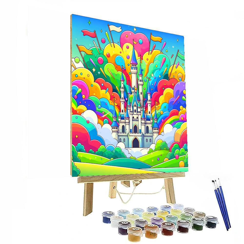 Magic Kingdom Castle Paint By Numbers Kits