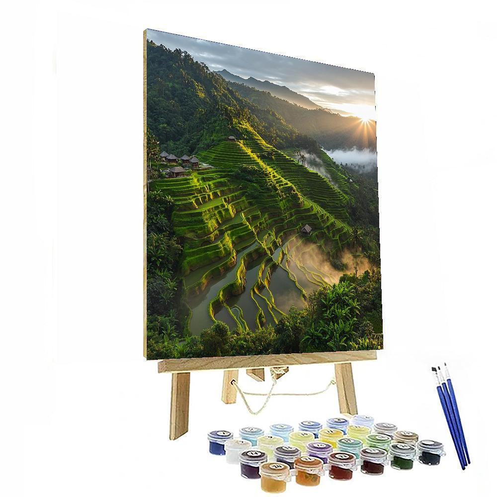 Banaue Rice Terraces - Philippines Numbered Painting Kits