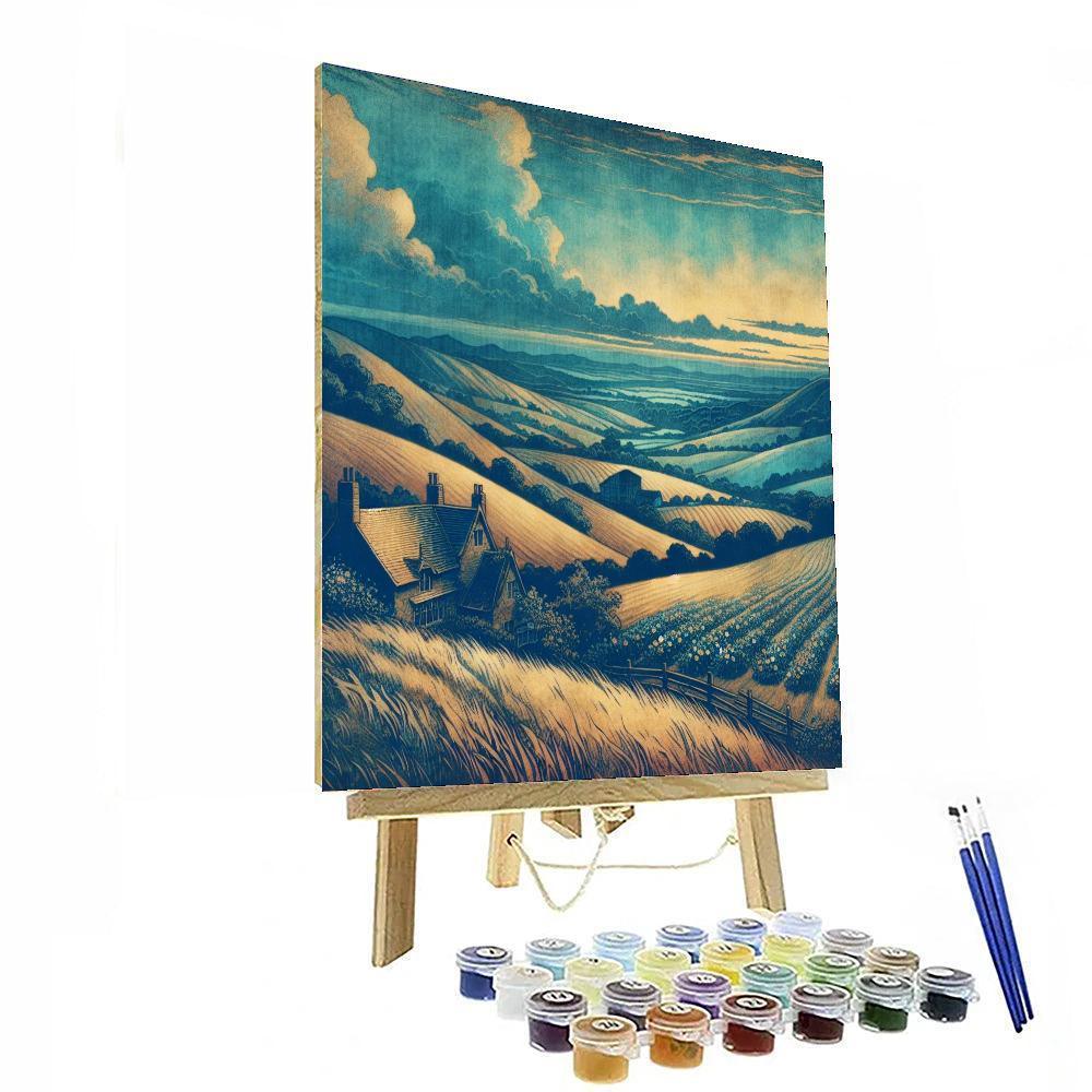 Charming Countryside Evening DIY Paint By Numbers