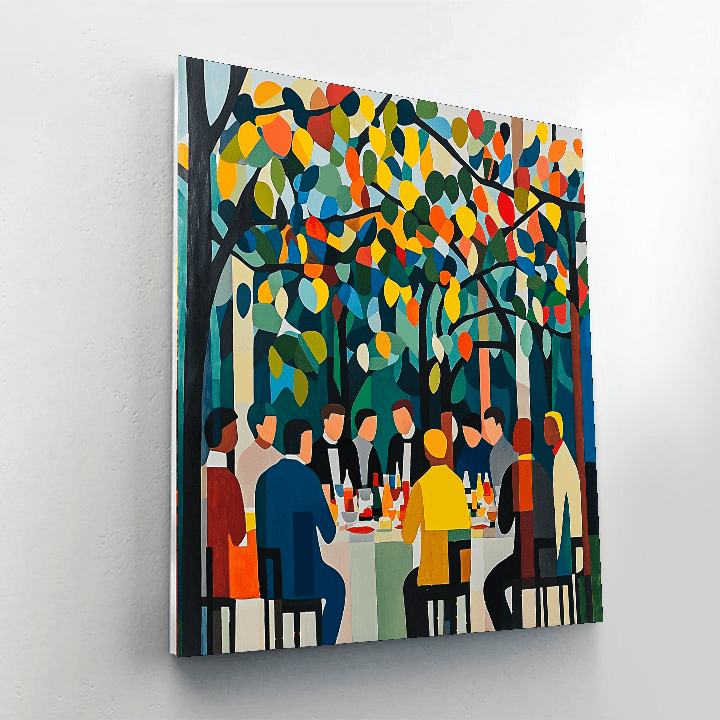 Fernand Léger Inspired Friends Gathering  Paint By Numbers Art