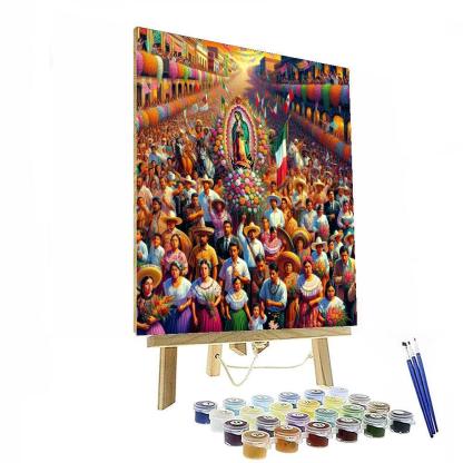 Dia De La Virgen De Guadalupe - Mexico DIY Paint By Numbers