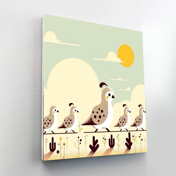 Quaint Quails Paint By Numbers Kits