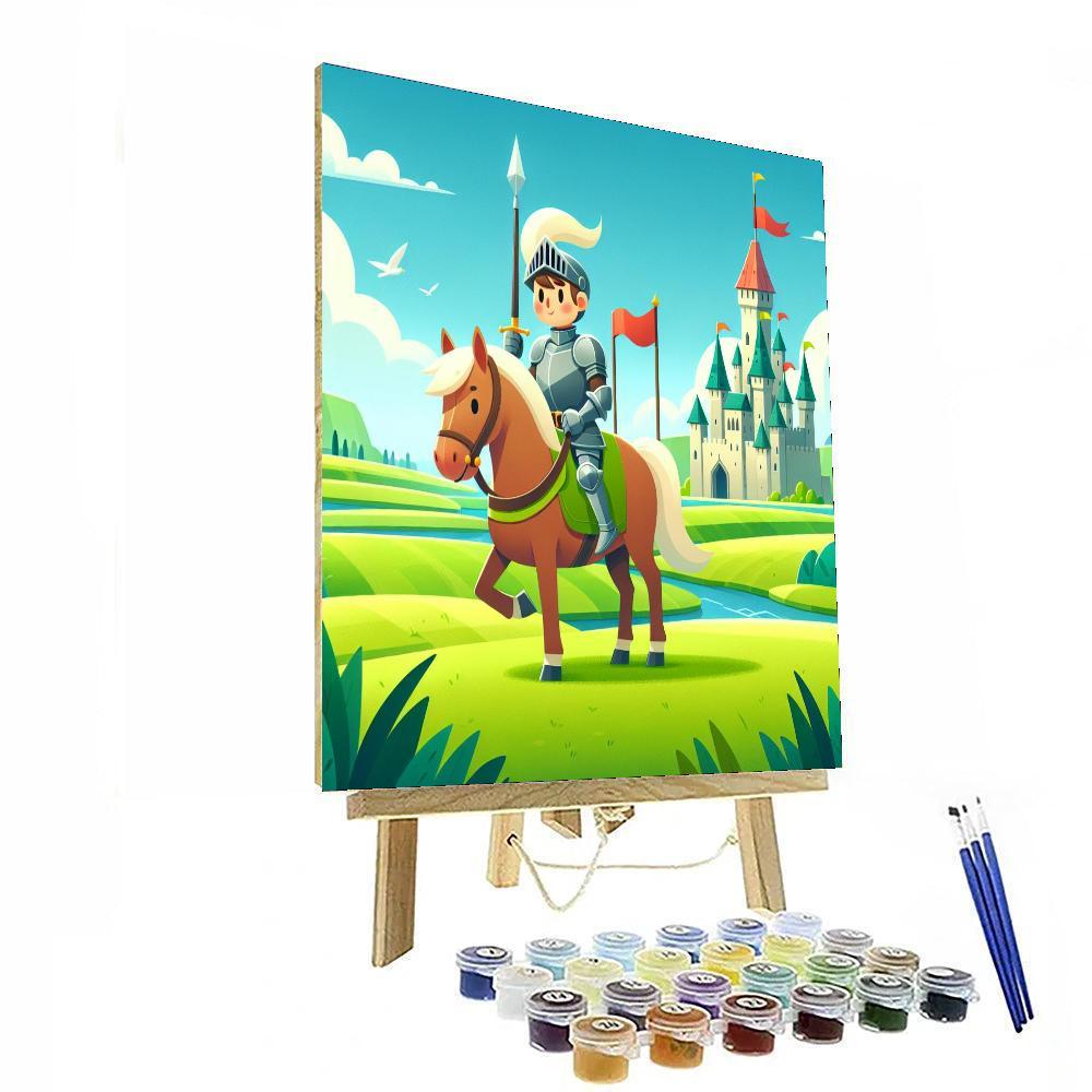 Courageous Knights Tale Paint By Numbers Art