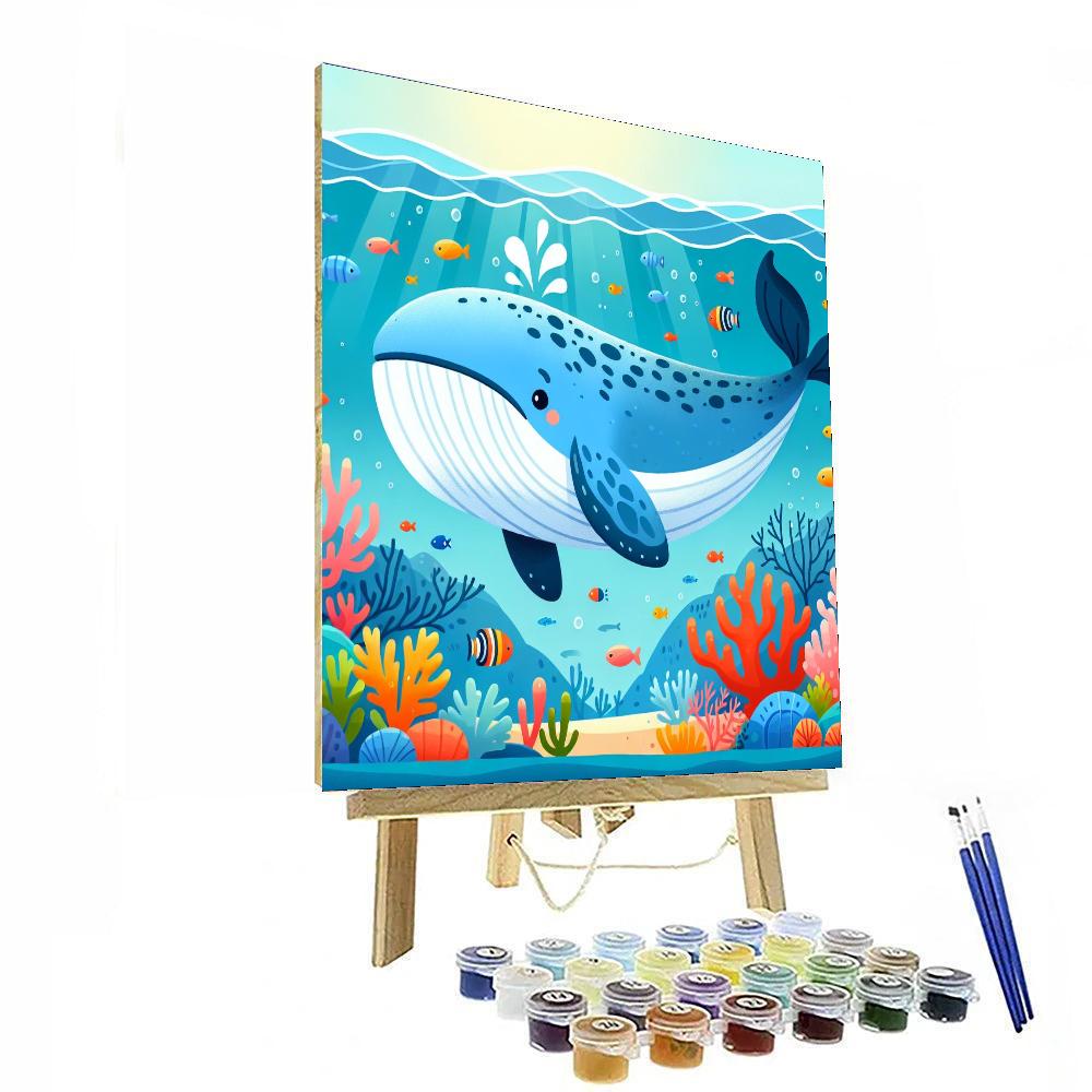 Whale's Underwater Wonder Painting By Numbers Kit