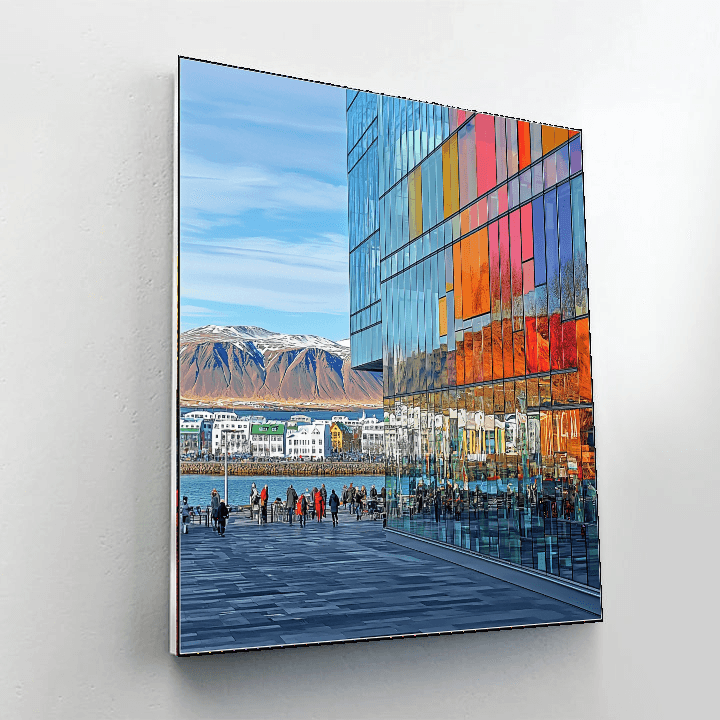 Reykjavik City Center Paint By Numbers